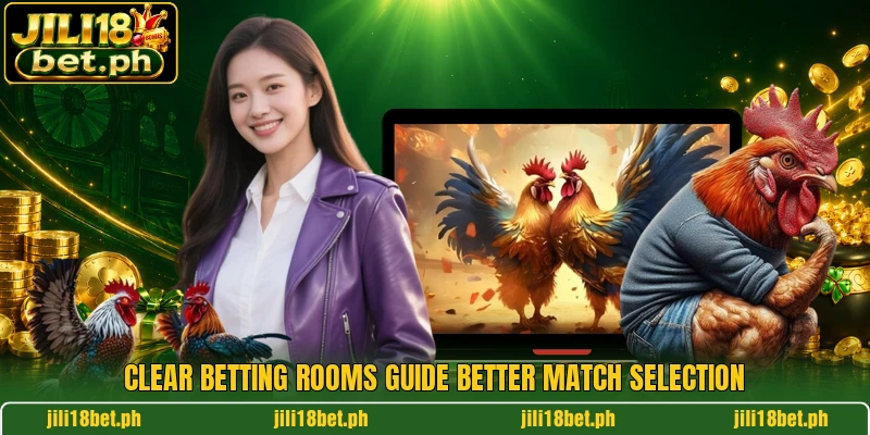 Clear betting rooms guide better match selection