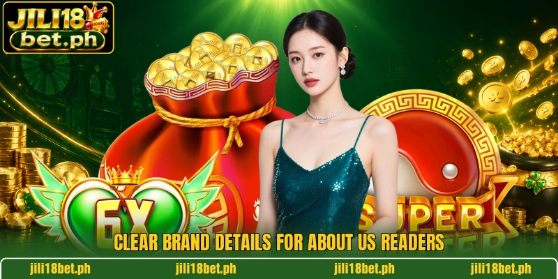 Clear brand details for about us readers
