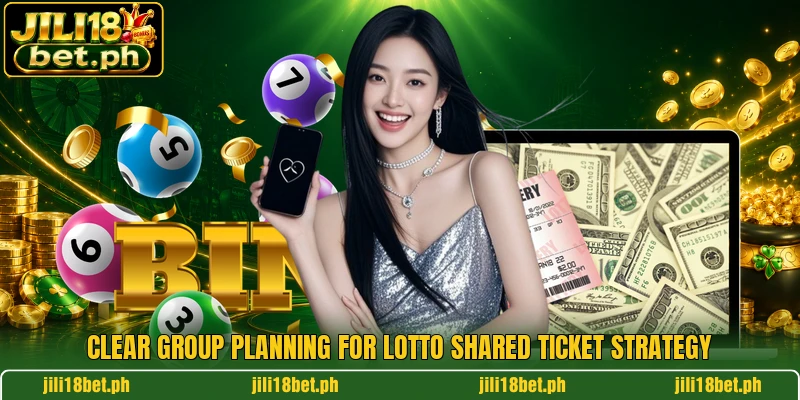 Clear group planning for lotto shared ticket strategy