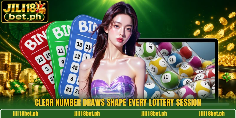 Clear number draws shape every lottery session