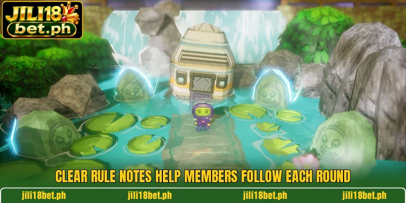 Clear rule notes help members follow each round