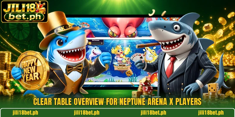 Clear table overview for Neptune Arena X players Clear table overview for Neptune Arena X players