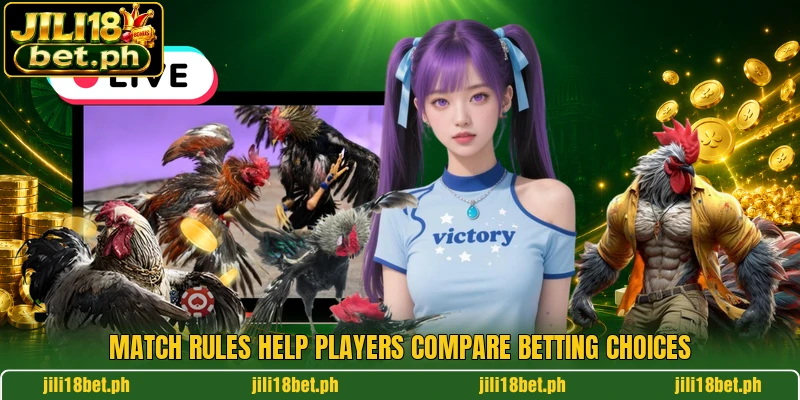 Match rules help players compare betting choices