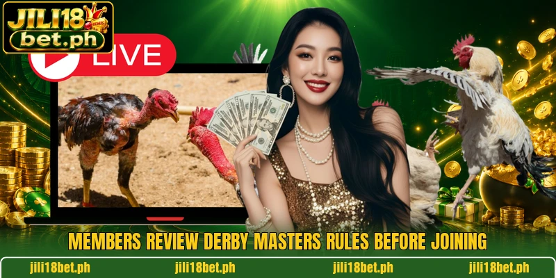 Members review derby masters rules before joining Members review derby masters rules before joining