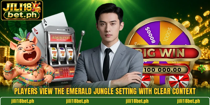 Players view the Emerald Jungle setting with clear context Players view the Emerald Jungle setting with clear context