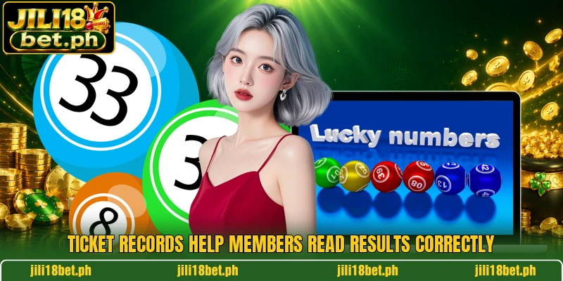 Ticket records help members read results correctly